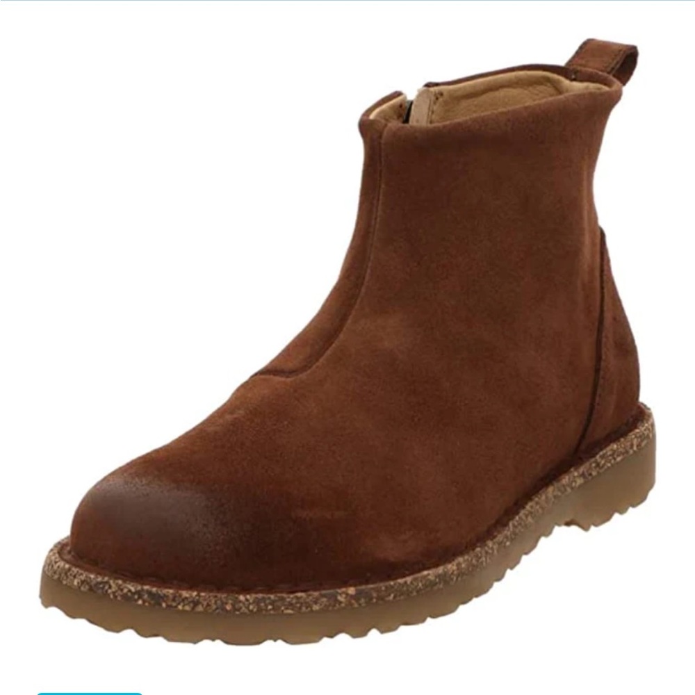Birkenstock Brown Suede Ankle Booties